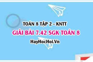 Bài 7.42 SGK Toán 8 Tập 2 Kết nối tri thức